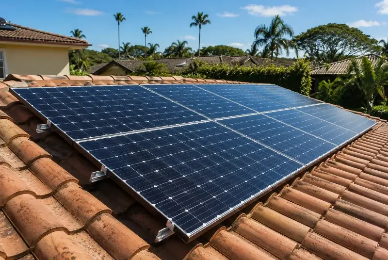 Installation de panneaux solaires au Bugue